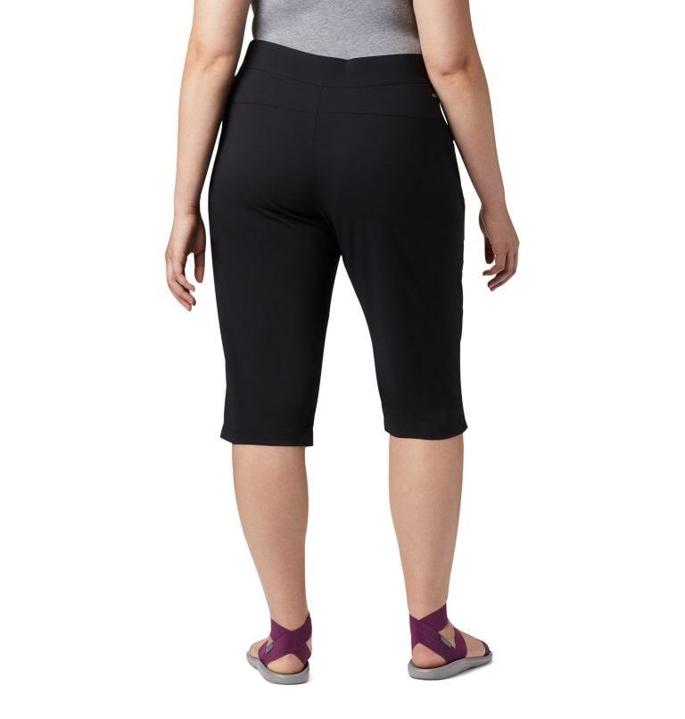 Women's Columbia Anytime Casual Capris Sport Pants Black | Plus Size CA-TL8C3